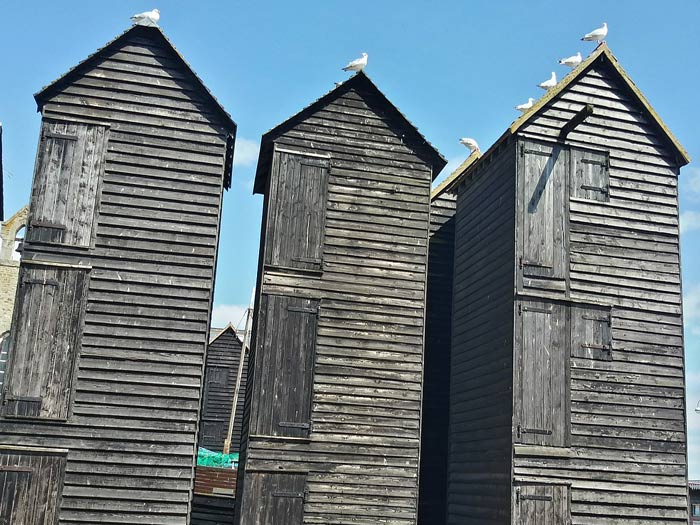 The Fishermens Net Huts Stade Hastings