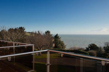 View from Rocklands Holiday Apartments over English Channel
