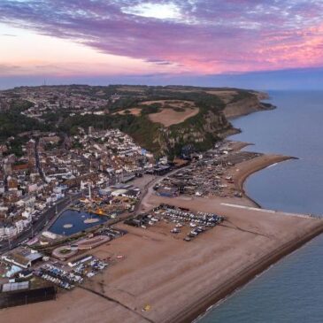 Aireal View Hastings Beach