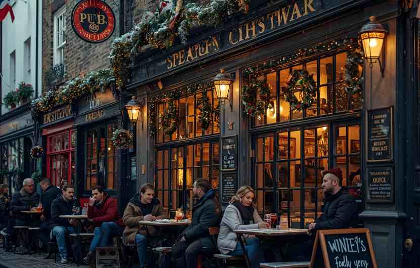 Hasting Pub in Christmas