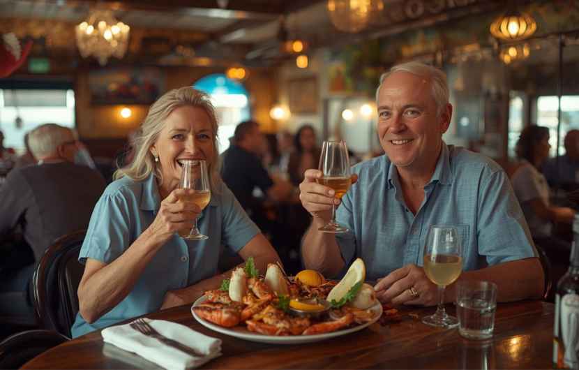 Couple Eating in Hastings Pub